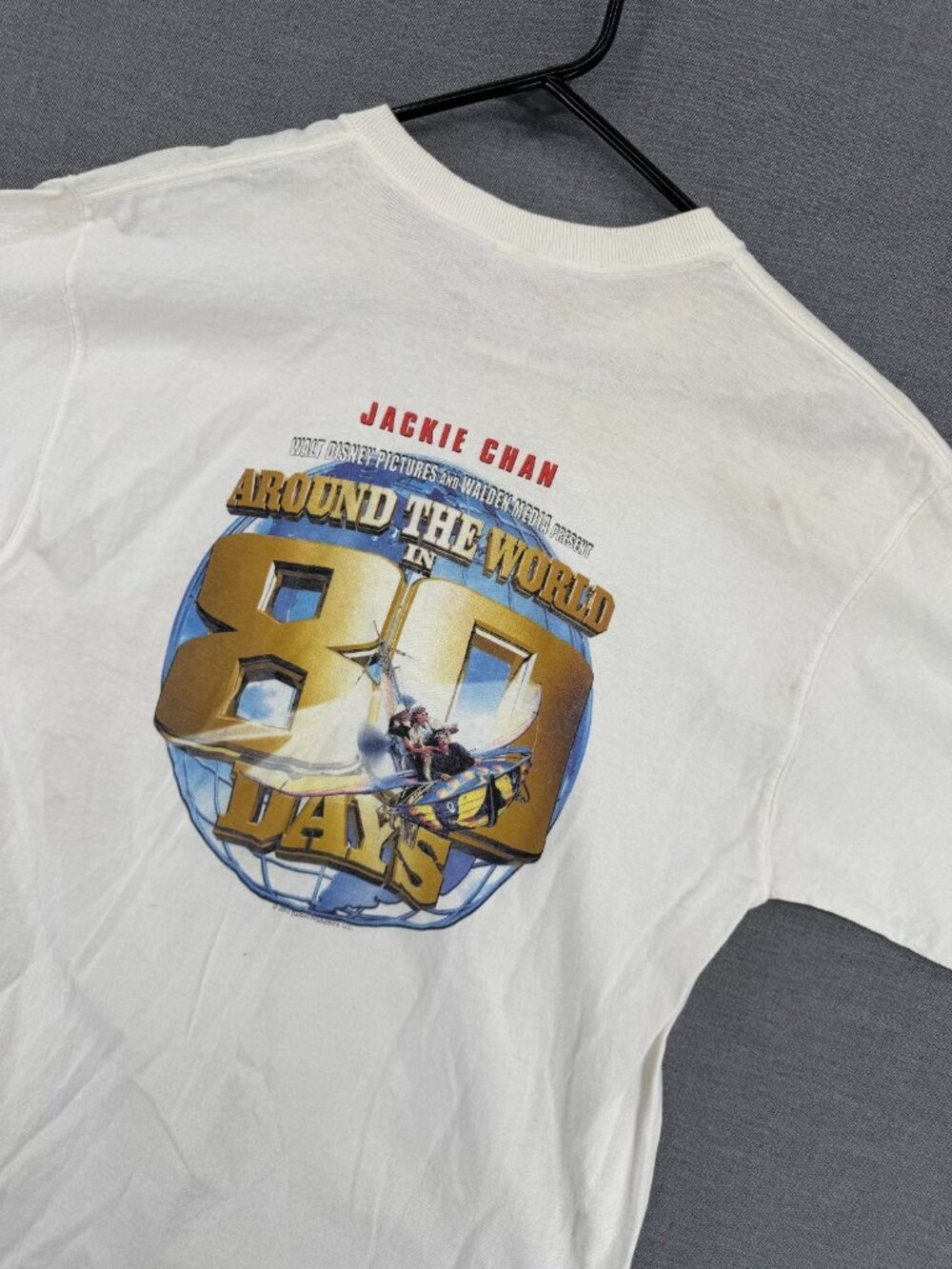 Vtg Around The World In 80 Days Disney Jackie Chan Movie Promo T-Shirt Mens L